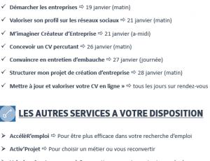 Les Ateliers-Conseil de JANVIER du Pôle emploi Machecoul