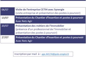 Les Evènements Recrutement de votre Pôle emploi Machecoul en Juillet