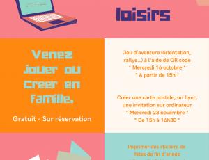 Atelier numérique loisir