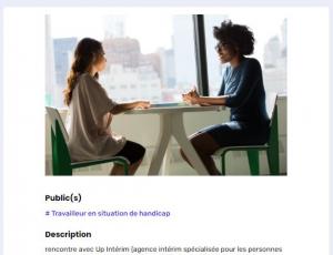 Découvrez UP INTERIM, l'intérim pour les personnes handicapées