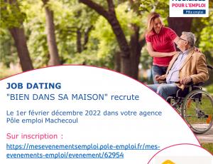 JOB DATING : Bien dans sa maison recrute