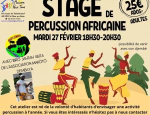 Initiation percusion Africaine