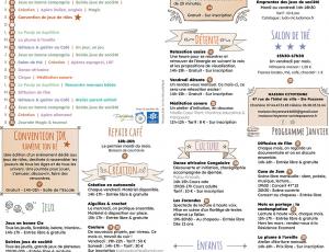 Programme du mois de janvier