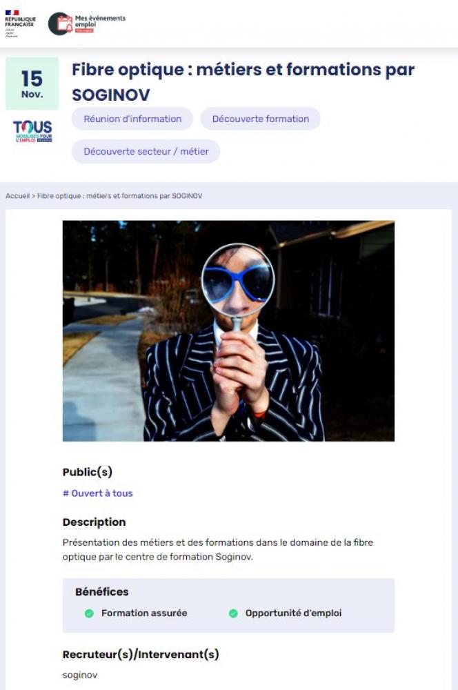 Découvrez les métiers de la Fibre optique Découvrez les métiers de la Fibre optique