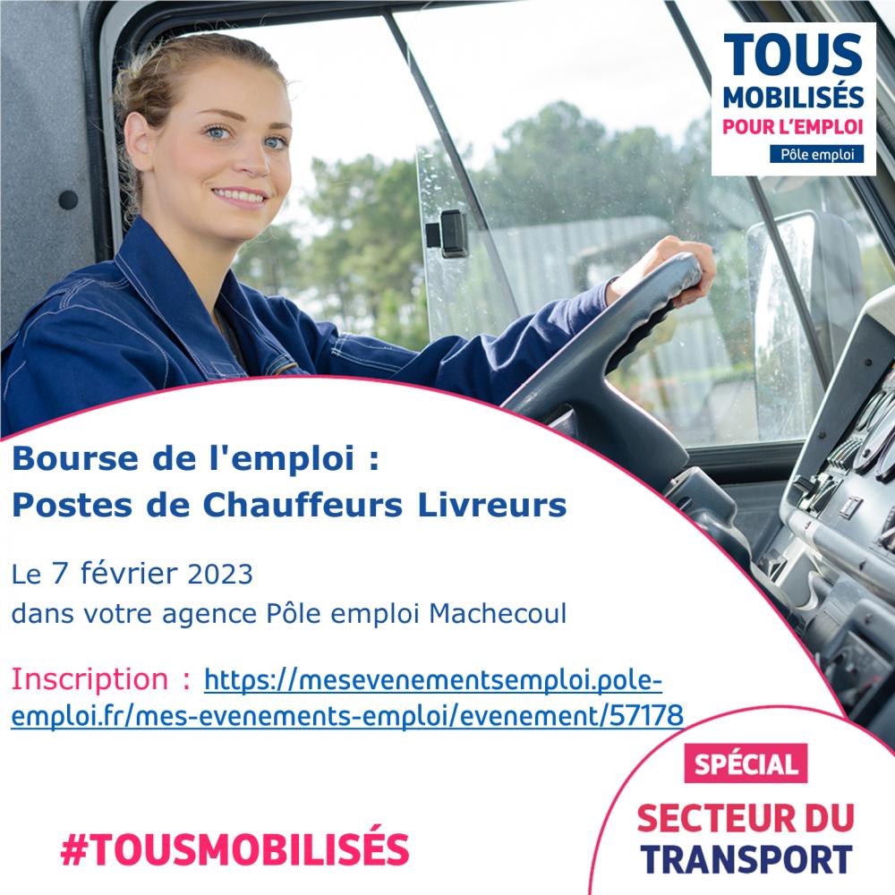 Bourse de l'emploi : Chauffeurs Livreurs Bourse de l'emploi : Chauffeurs Livreurs