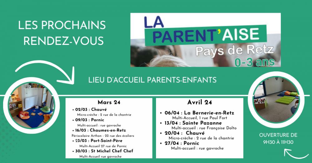 La Parent'Aise - Lieu Accueil Enfants Parents 0-3 ans La Parent'Aise - Lieu Accueil Enfants Parents 0-3 ans
