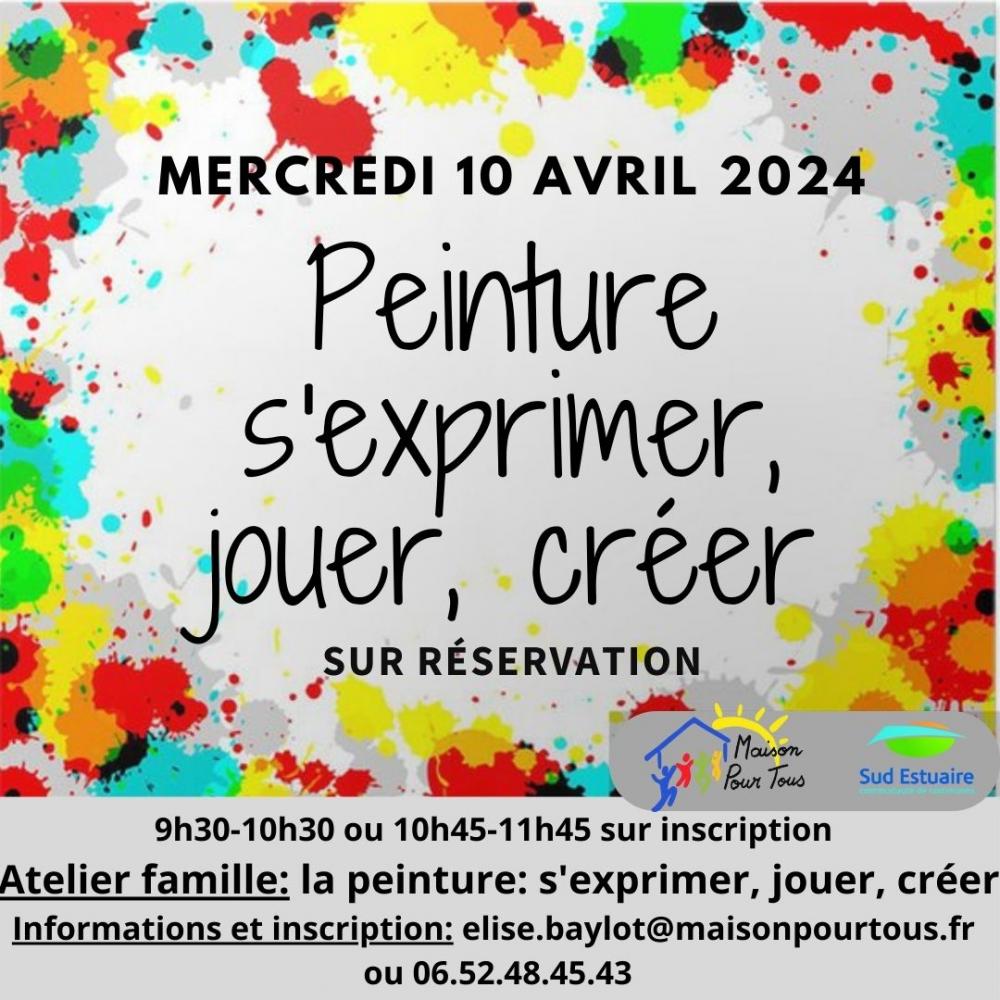Atelier famille, peinture: s'exprimer, jouer, créer Atelier famille, peinture: s'exprimer, jouer, créer