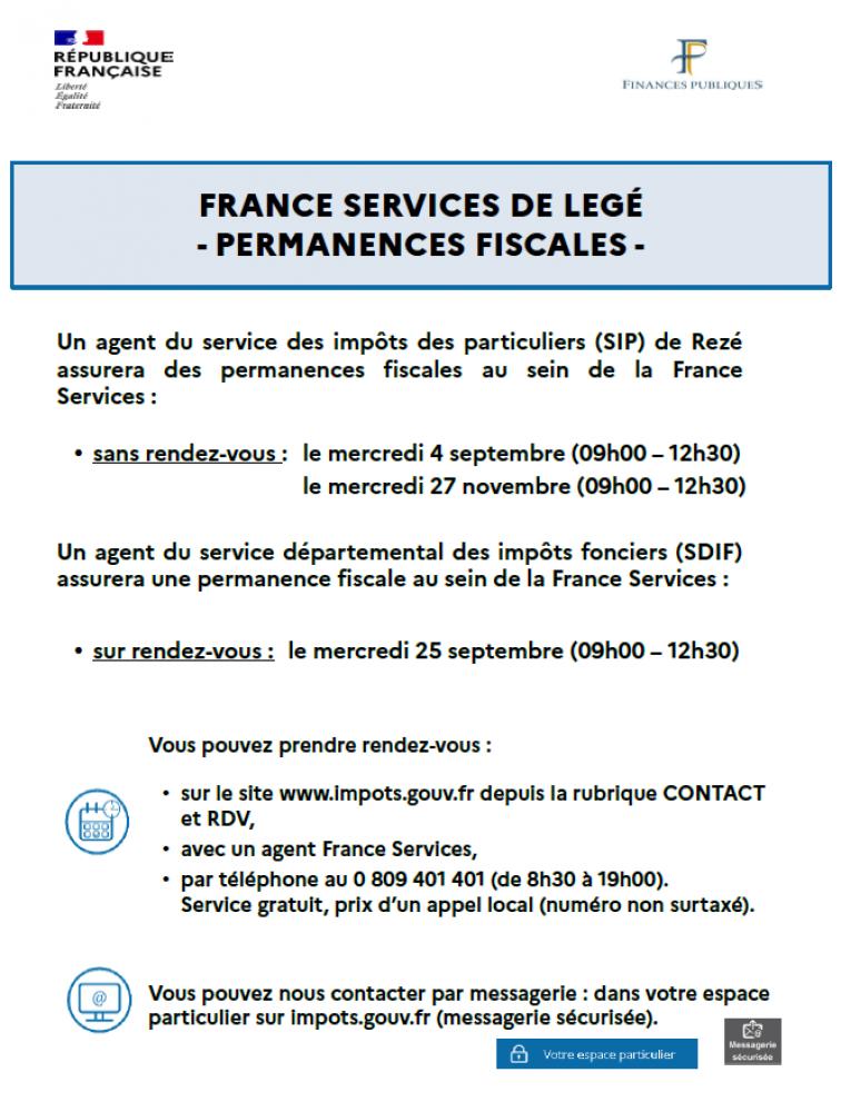 Permanences fiscales Permanences fiscales