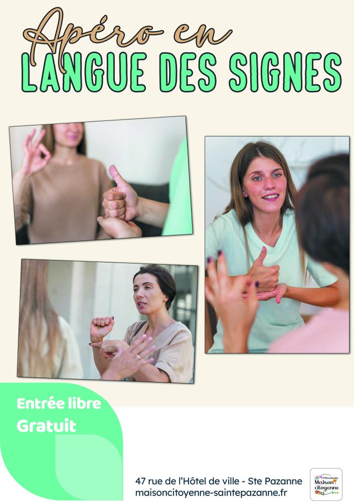 Apéro en langue des signes Apéro en langue des signes