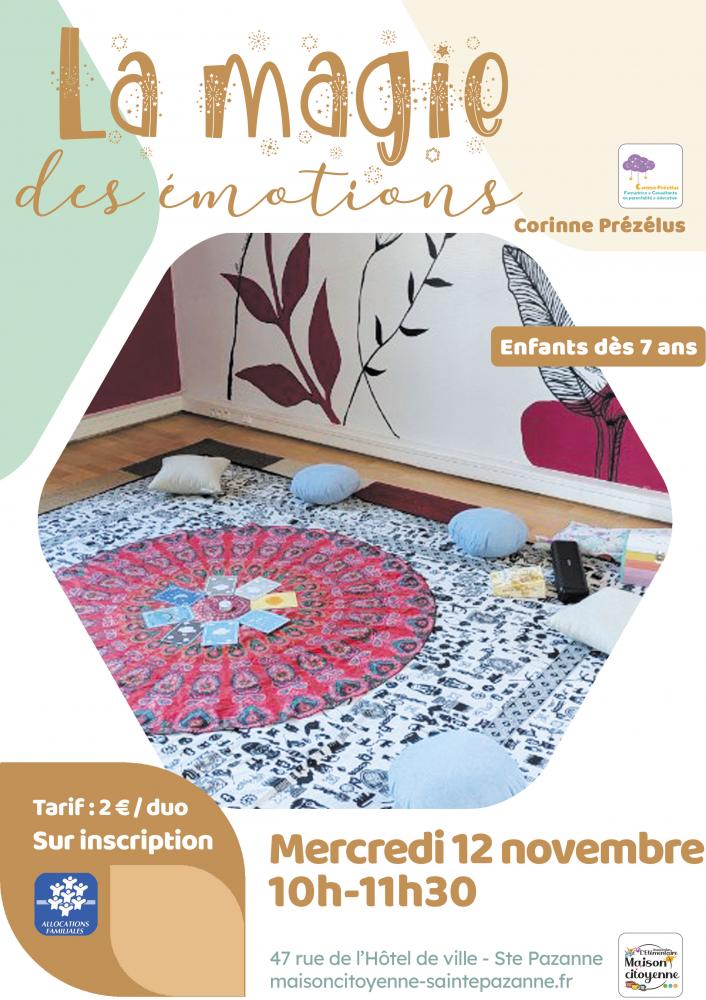 La magie des émotions - Atelier parent/enfant 0-6 ans La magie des émotions - Atelier parent/enfant 0-6 ans