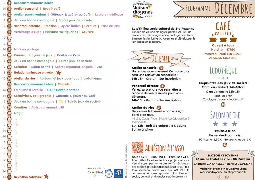 Programme du mois de novembre Programme du mois de novembre