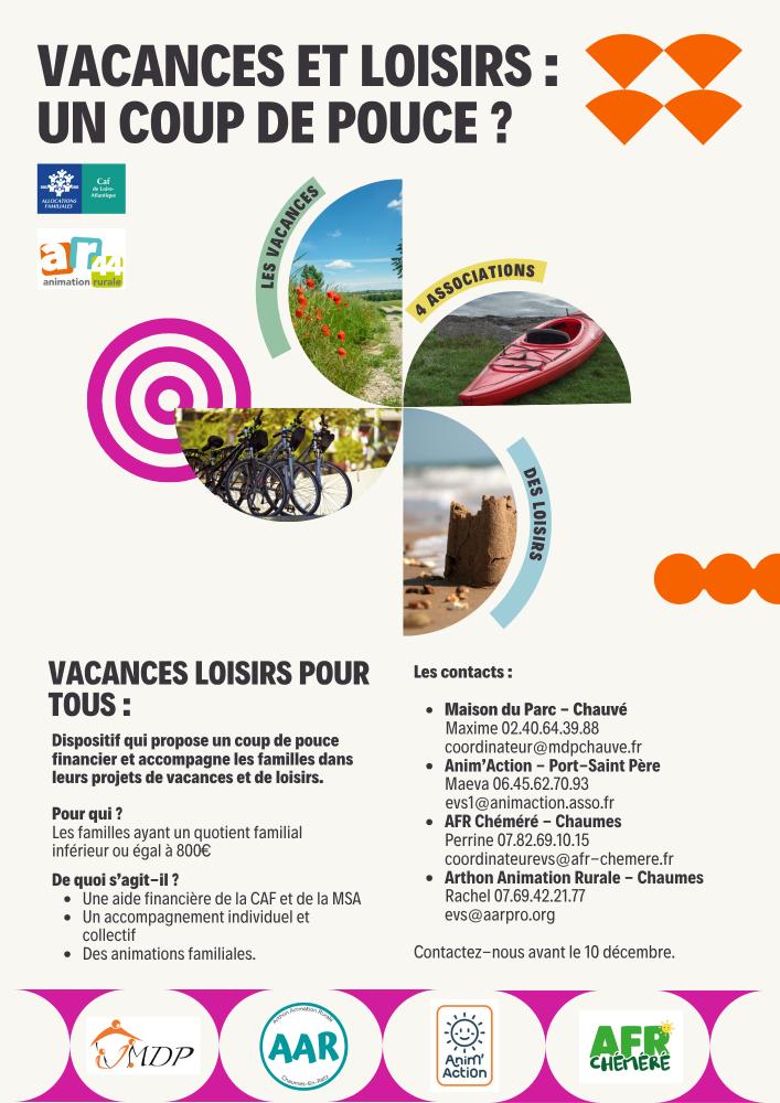 Vacances et Loisirs : un coup de pouce ? Vacances et Loisirs : un coup de pouce ?